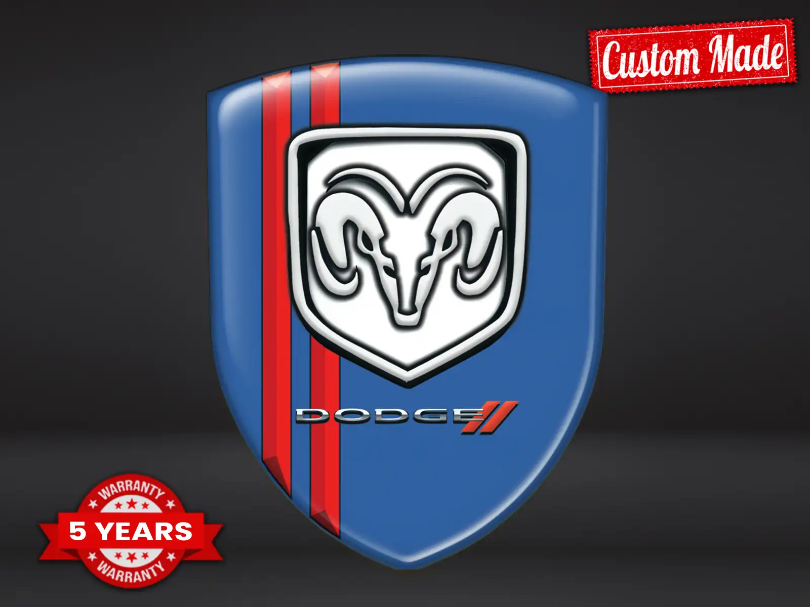 Dodge Badges Emblèmes Auto Chic Max Sport Résistants